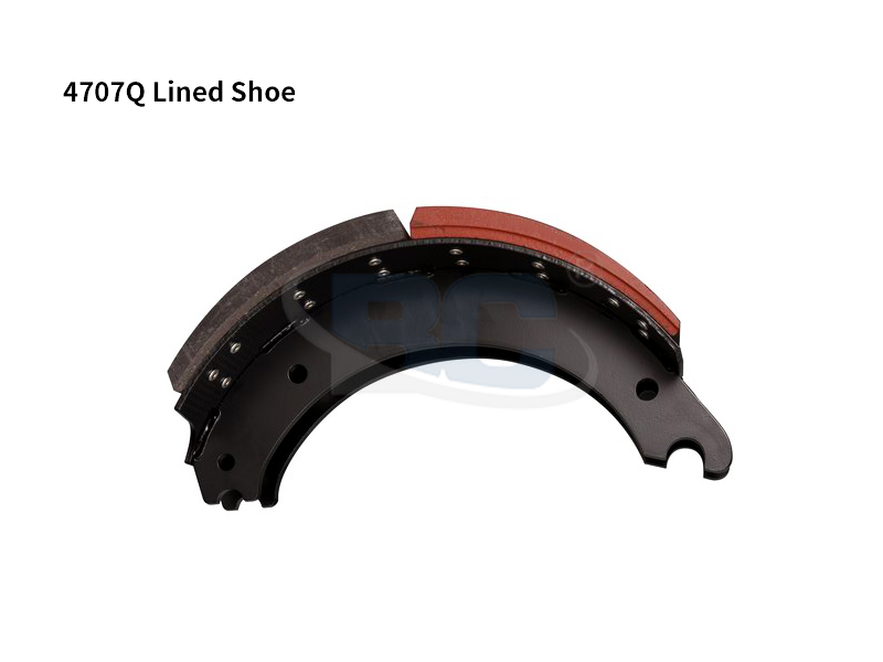 Lined brake shoes are made from synthetic materials